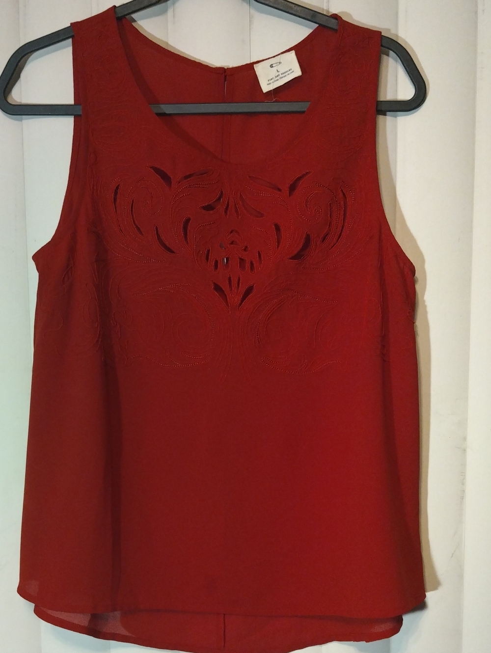 Pins & Needles Red Sleeveless Cutout Detail Camisole